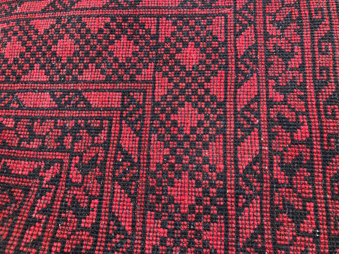 Authentic Hand Knotted Vintage Felpah Bokhara Turkmen Wool Area Rug 9.4 x 6.6 Ft (2905 KHI) - Image 8