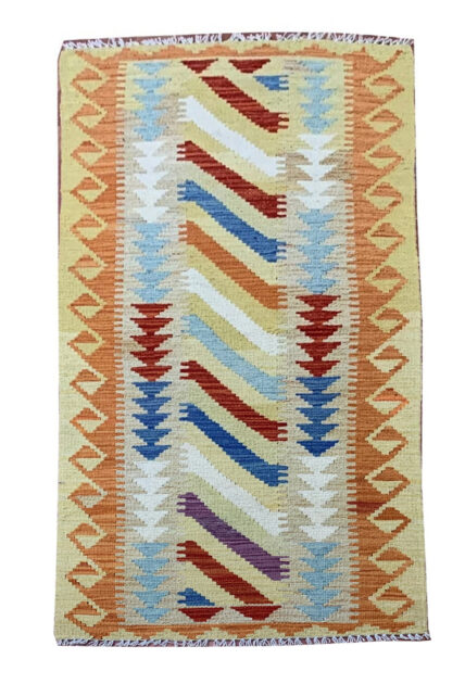 New Afghan Chobi Hand Woven Veg Dyed Wool Kilim Kilm Area Runner 6 x 2 Ft (5905 HM)