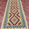 New Afghan Chobi Hand Woven Veg Dyed Wool Kilim Kilm Area Runner 6.5 x 2.4 Ft (5920 HM) - Image 2