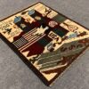 Hand Knotted Afghan War Tank A K 47 Balouch Pictorial Wall Hanging Wool Area Rug 2.5 x 2.0 Ft (5719 HM) - Image 6