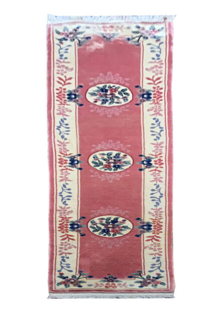 Authentic Hand Knotted Tibet Wool Area Runner 10 x 2 Ft (66 Ger)