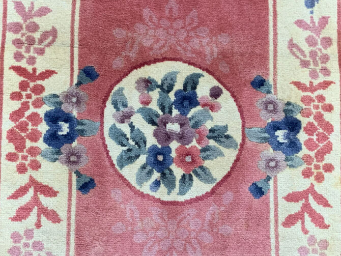 Authentic Hand Knotted Tibet Wool Area Runner 10 x 2 Ft (66 Ger) - Image 7