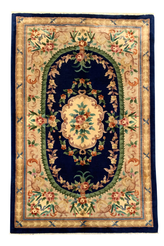 Authentic Hand Knotted Tibet Wool Area Rug 8.2 X 5.2 Ft