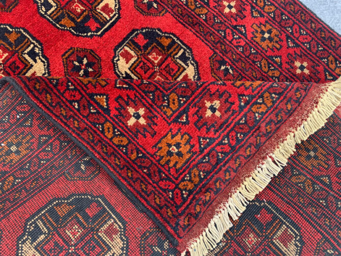 Authentic Hand Knotted Afghan Khal Muhammadi Wool Area Rug 4.9 X 3.4 Ft (811 HM) - Image 6