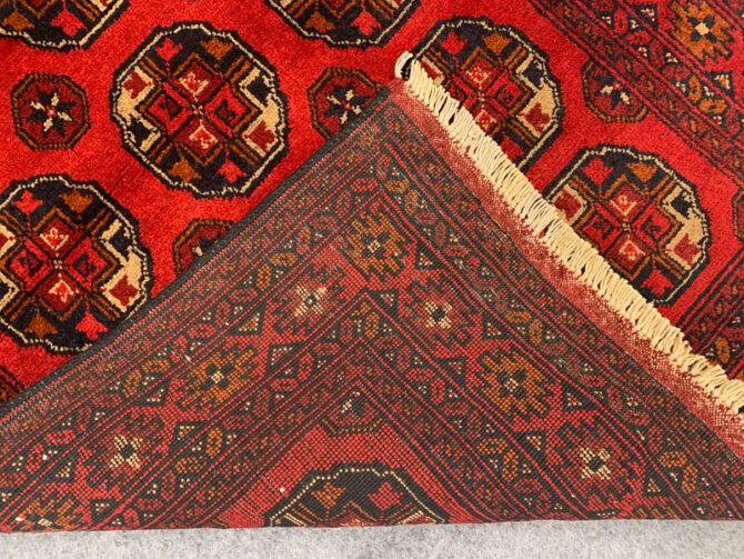 Authentic Hand Knotted Afghan Khal Muhammadi Wool Area Rug 4.9 X 3.4 Ft (811 HM) - Image 7