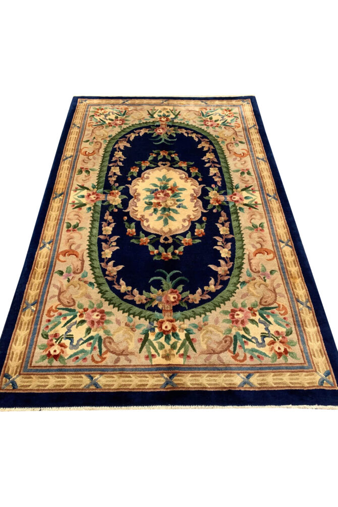 Authentic Hand Knotted Tibet Wool Area Rug 8.2 X 5.2 Ft - Image 2