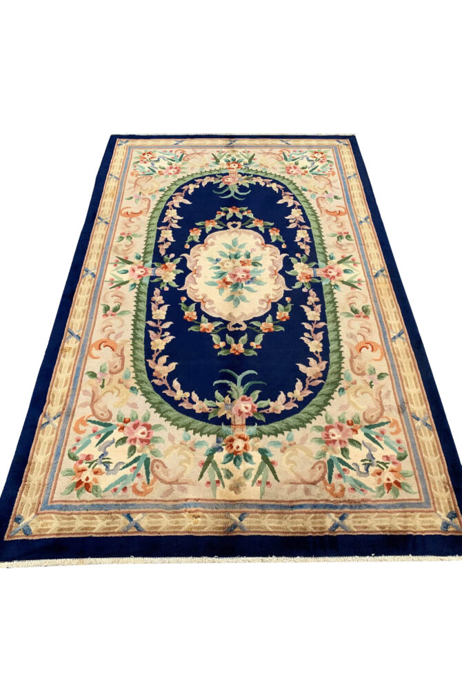 Authentic Hand Knotted Tibet Wool Area Rug 8.2 X 5.2 Ft - Image 3