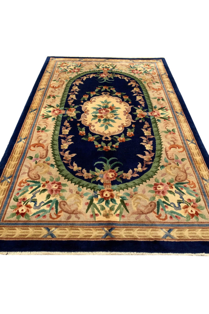 Authentic Hand Knotted Tibet Wool Area Rug 8.2 X 5.2 Ft - Image 4