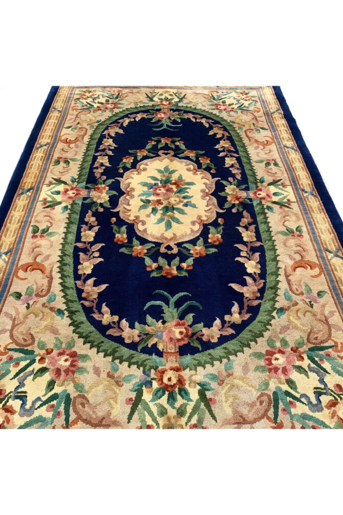 Authentic Hand Knotted Tibet Wool Area Rug 8.2 X 5.2 Ft - Image 5