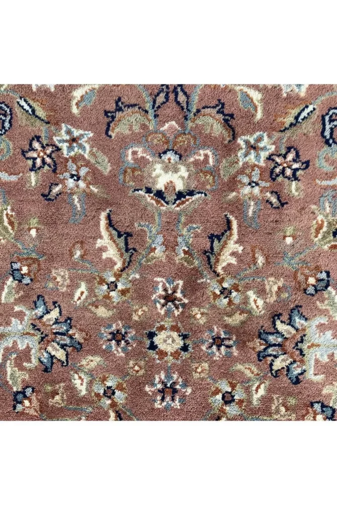 Authentic Hand Knotted Vintage Indo Wool Area Rug 9.8 X 6.5 Ft - Image 6