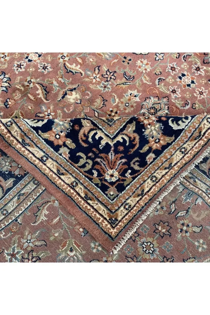Authentic Hand Knotted Vintage Indo Wool Area Rug 9.8 X 6.5 Ft - Image 7