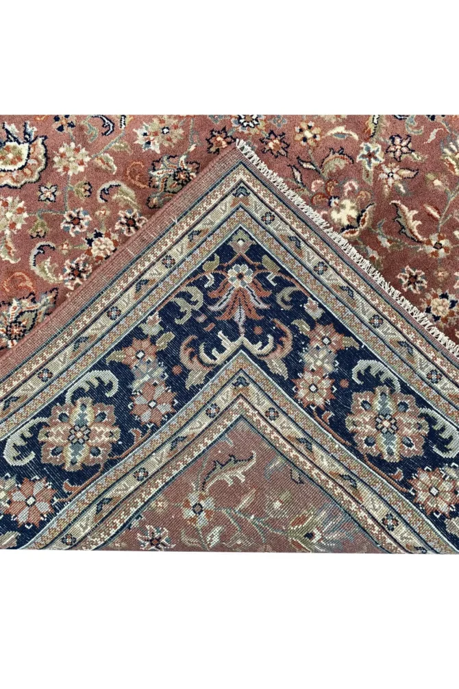 Authentic Hand Knotted Vintage Indo Wool Area Rug 9.8 X 6.5 Ft - Image 8
