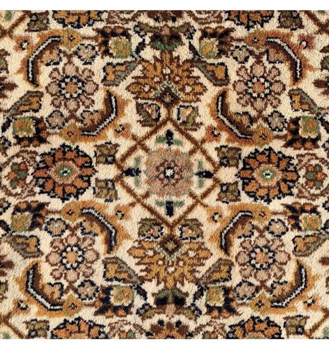 Hand Knotted Vintage Basheeri Wool Area Rug 9.6 X 6.6 Ft (423 Ger) - Image 2