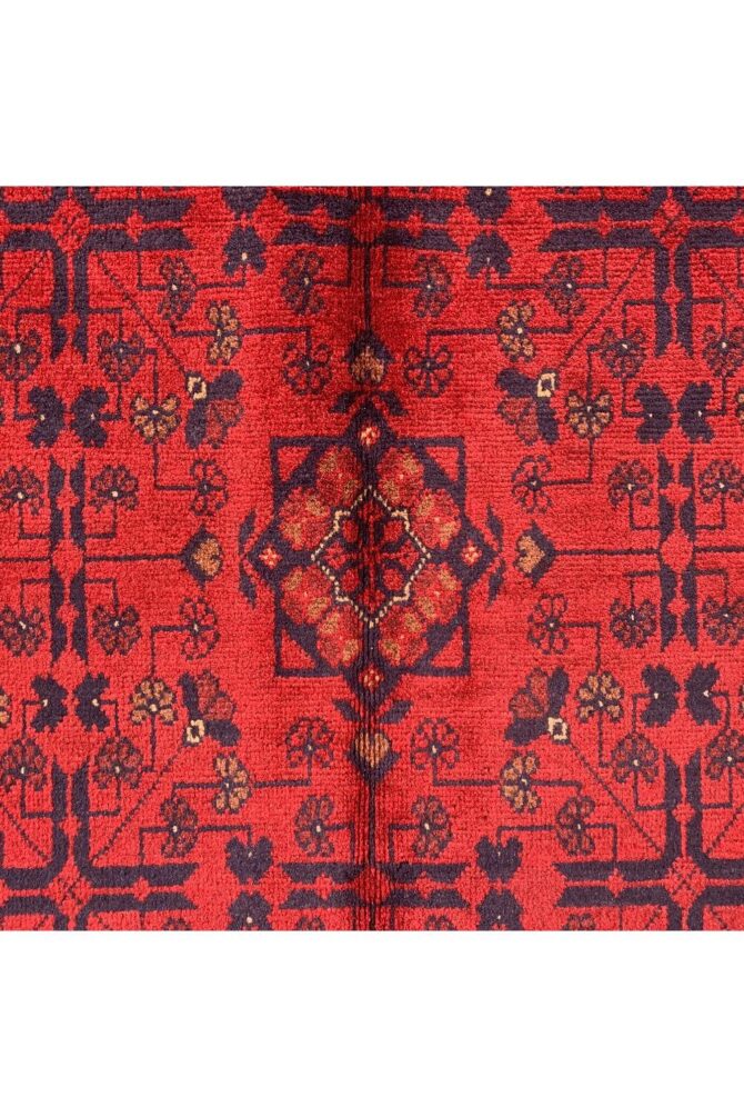 Authentic Hand Knotted Afghan Khal Muhammadi Wool Area Rug 7.9 X 5.9 Ft (855 HM) - Image 6