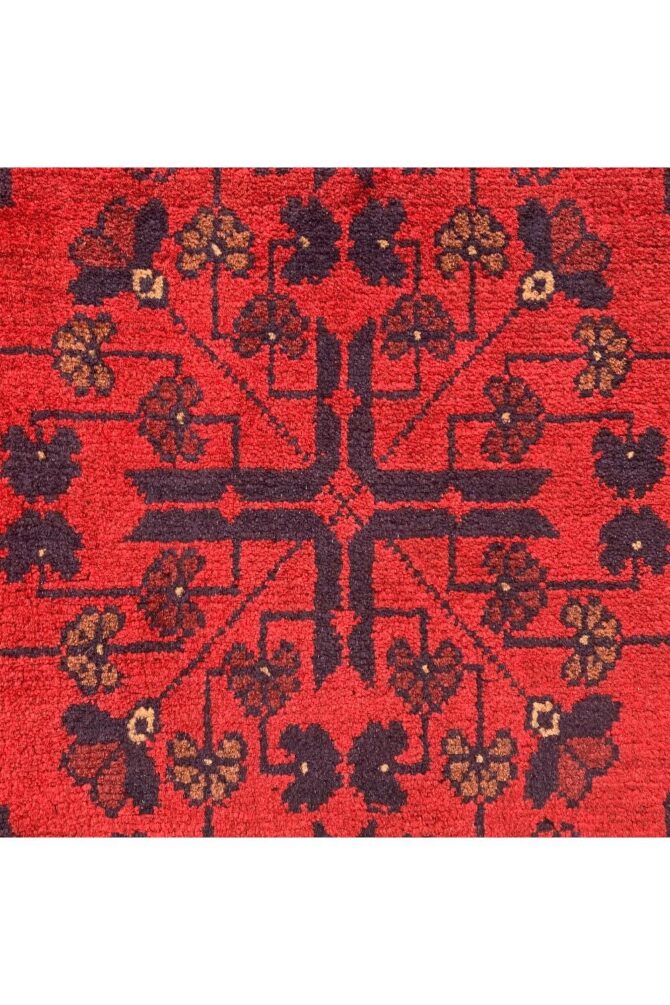 Authentic Hand Knotted Afghan Khal Muhammadi Wool Area Rug 7.9 X 5.9 Ft (855 HM) - Image 7