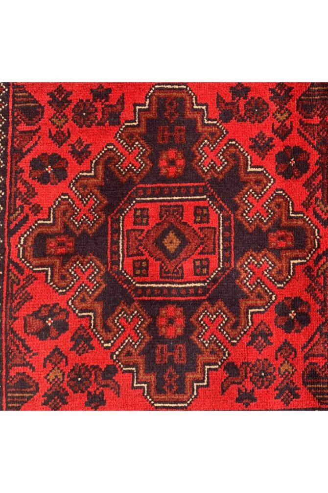 Authentic Hand Knotted Afghan Khal Muhammadi Wool Area Rug 7.5 X 5.9 Ft (860 HM) - Image 7
