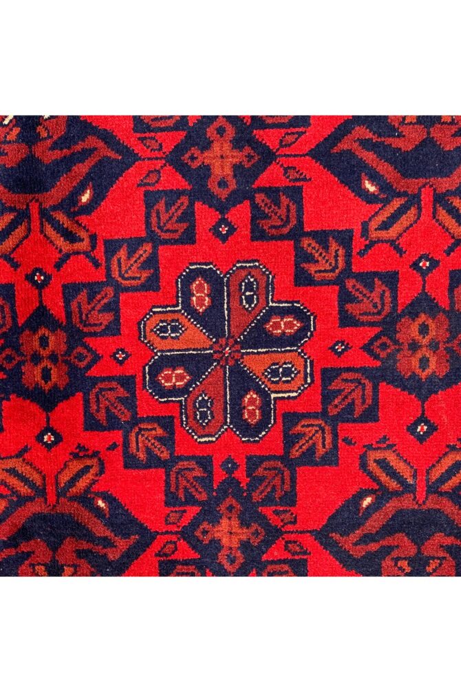 Authentic Hand Knotted Afghan Khal Muhammadi Wool Area Rug 9.6 X 6.5 Ft (873 HM) - Image 6