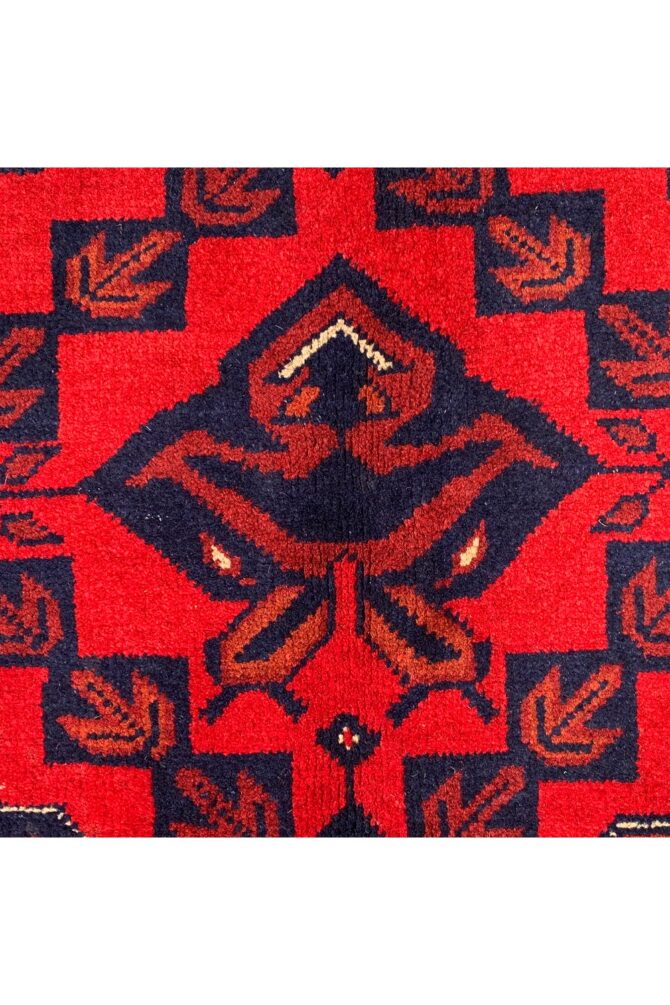 Authentic Hand Knotted Afghan Khal Muhammadi Wool Area Rug 9.6 X 6.5 Ft (873 HM) - Image 7
