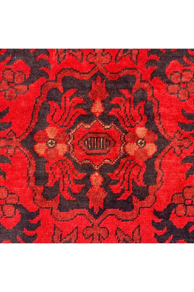 Authentic Hand Knotted Afghan Khal Muhammadi Wool Area Rug 9.5 X 6.8 Ft (877 HM) - Image 7