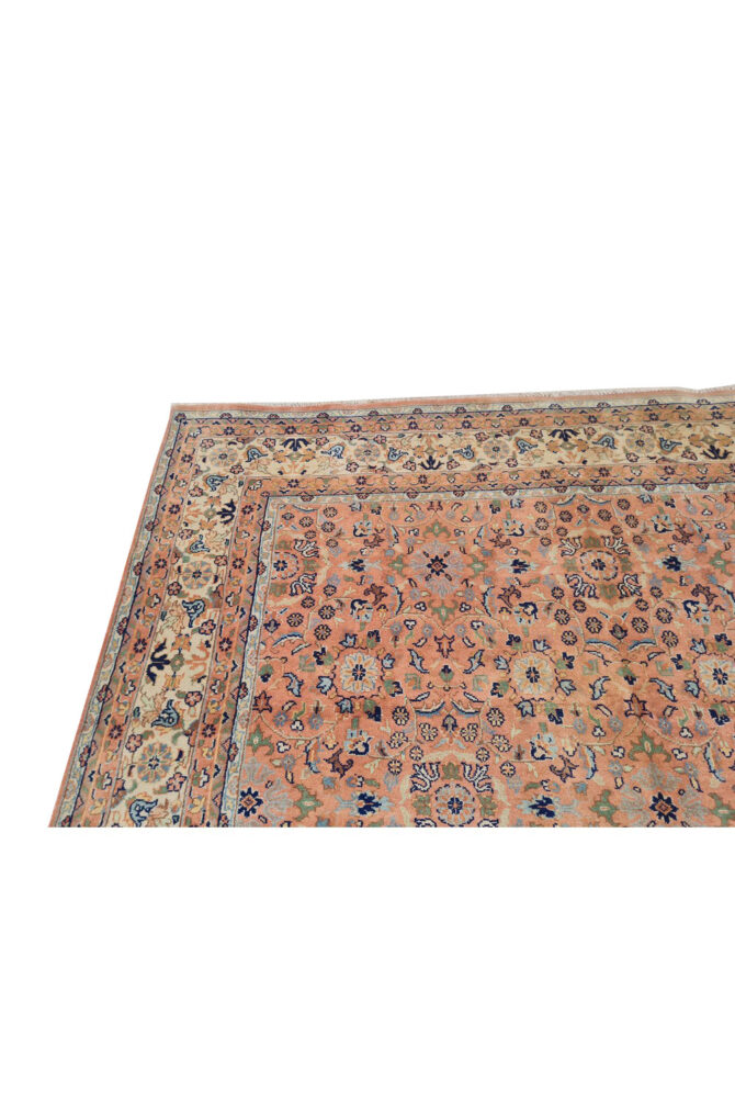 Authentic Hand Knotted Vintage Saroukh Wool Area Rug 9.9 x 6.4 Ft (102 Ger-4) - Image 9