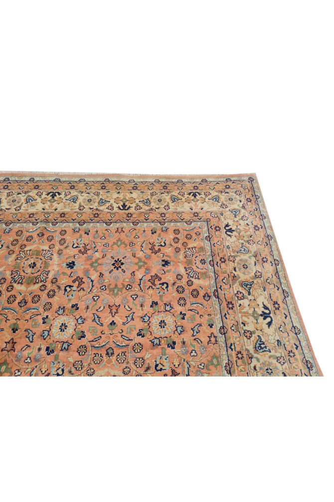 Authentic Hand Knotted Vintage Saroukh Wool Area Rug 9.9 x 6.4 Ft (102 Ger-4) - Image 10