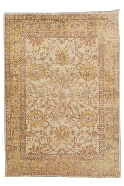 Authentic Hand Knotted Vintage Afghan Chobi Wool Area Rug 9.11 x 8.1 Ft (1497 Ger-4)