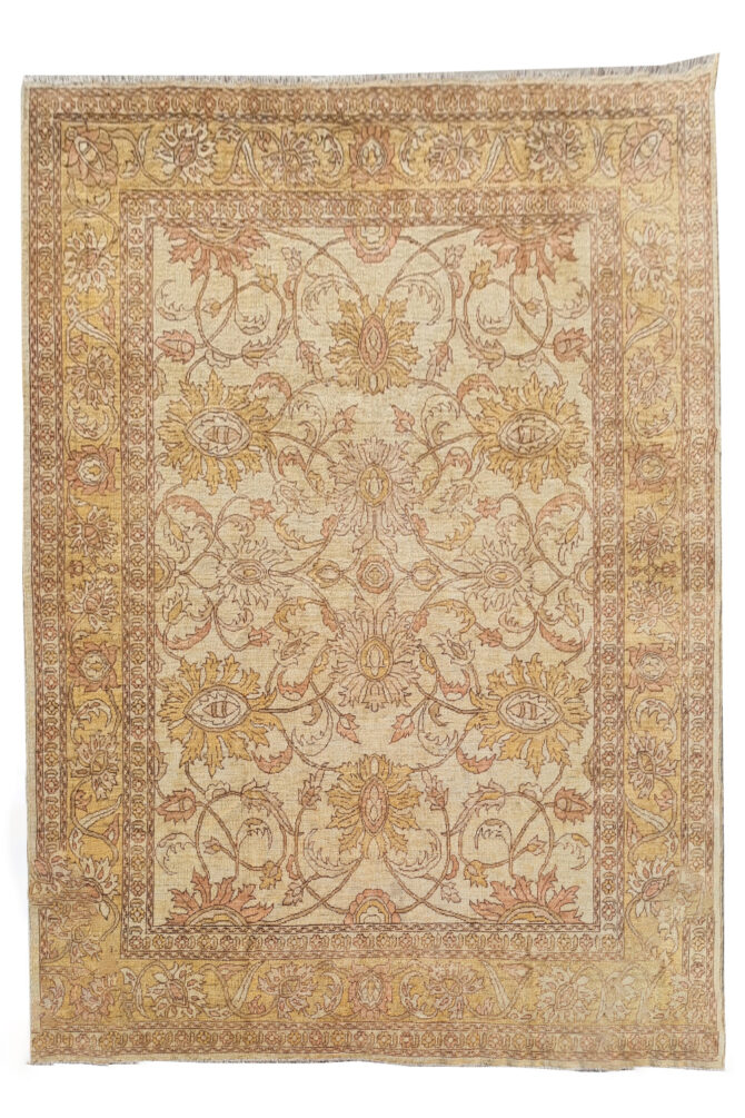 Authentic Hand Knotted Vintage Afghan Chobi Wool Area Rug 9.11 x 8.1 Ft (1497 Ger-4) - Image 2
