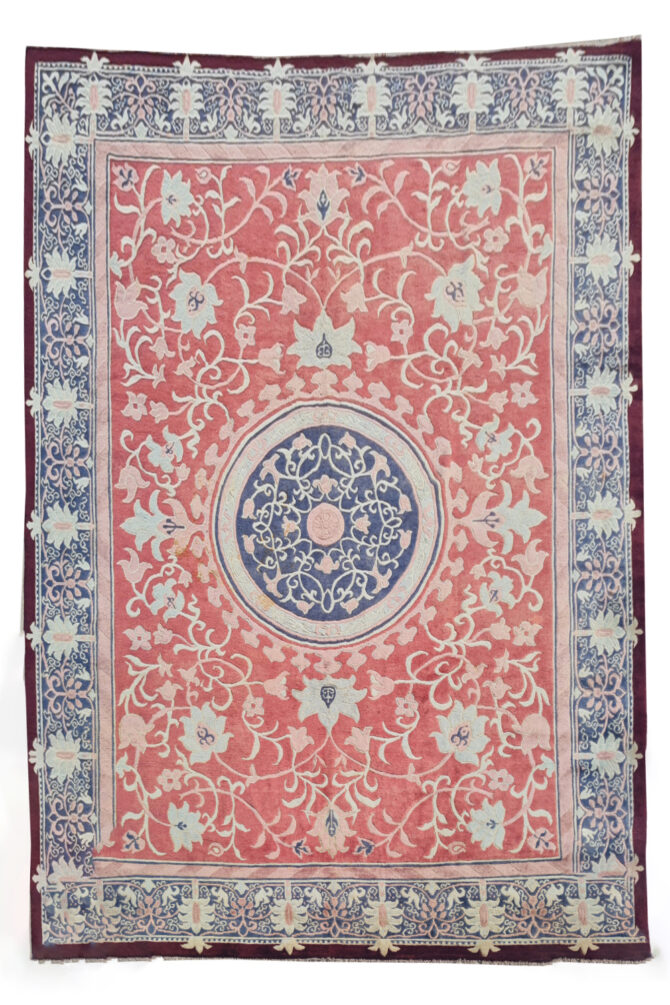 Authentic Hand Knotted Vintage Nepali Wool Area Rug 11.5 x 8.11 Ft (1548 Ger-4) - Image 2