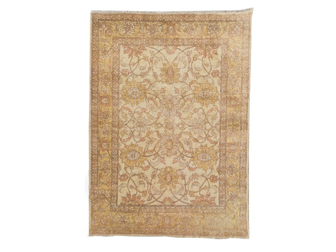 Authentic Hand Knotted Vintage Afghan Chobi Wool Area Rug 9.11 x 8.1 Ft (1497 Ger-4) - Image 3