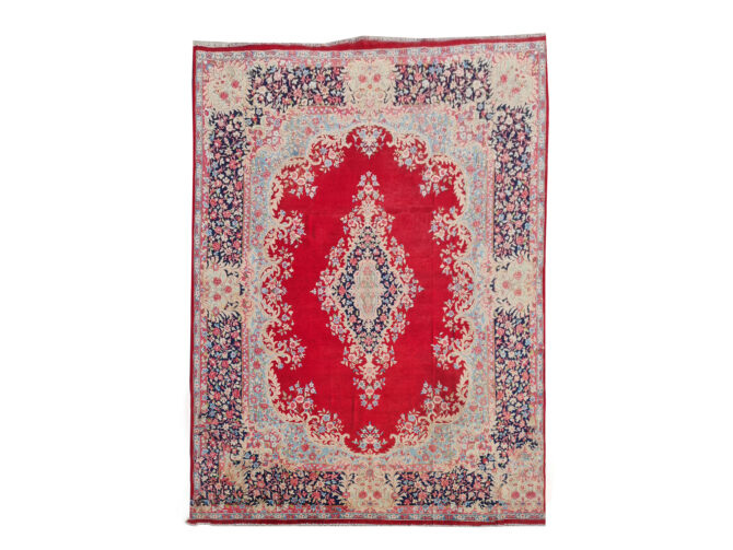 Authentic Hand Knotted Vintage Qirmoun Wool Area Rug 12.5 x 9.10 Ft (1504 Ger-4) - Image 3