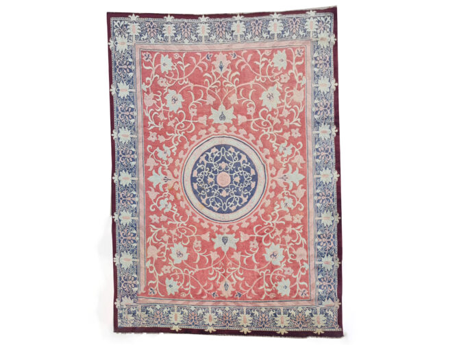 Authentic Hand Knotted Vintage Nepali Wool Area Rug 11.5 x 8.11 Ft (1548 Ger-4) - Image 3