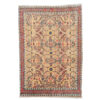 Authentic Hand Knotted Vintage Double Knot Wool Area Rug 6.2 x 4.11 Ft (1815 Ger-4) - Image 3