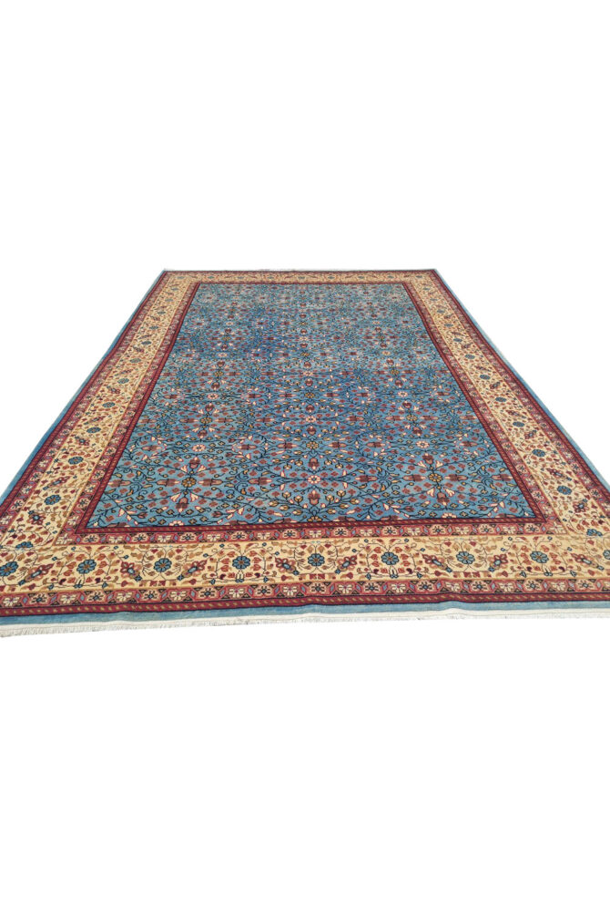 Authentic Hand Knotted Vintage Qaisery Wool Area Rug 9.6 x 6.8 Ft (1458 Ger-4) - Image 5