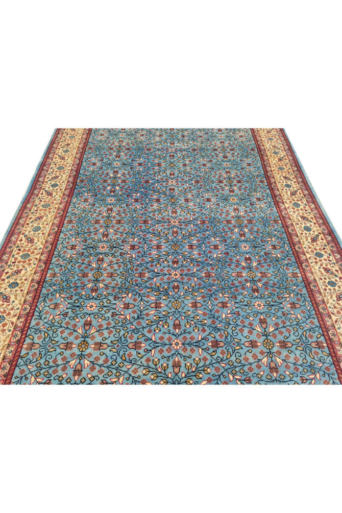 Authentic Hand Knotted Vintage Qaisery Wool Area Rug 9.6 x 6.8 Ft (1458 Ger-4) - Image 8