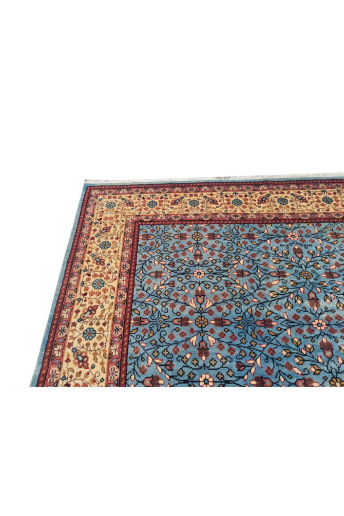 Authentic Hand Knotted Vintage Qaisery Wool Area Rug 9.6 x 6.8 Ft (1458 Ger-4) - Image 9
