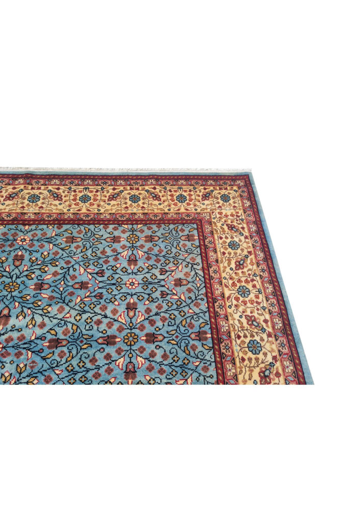 Authentic Hand Knotted Vintage Qaisery Wool Area Rug 9.6 x 6.8 Ft (1458 Ger-4) - Image 10
