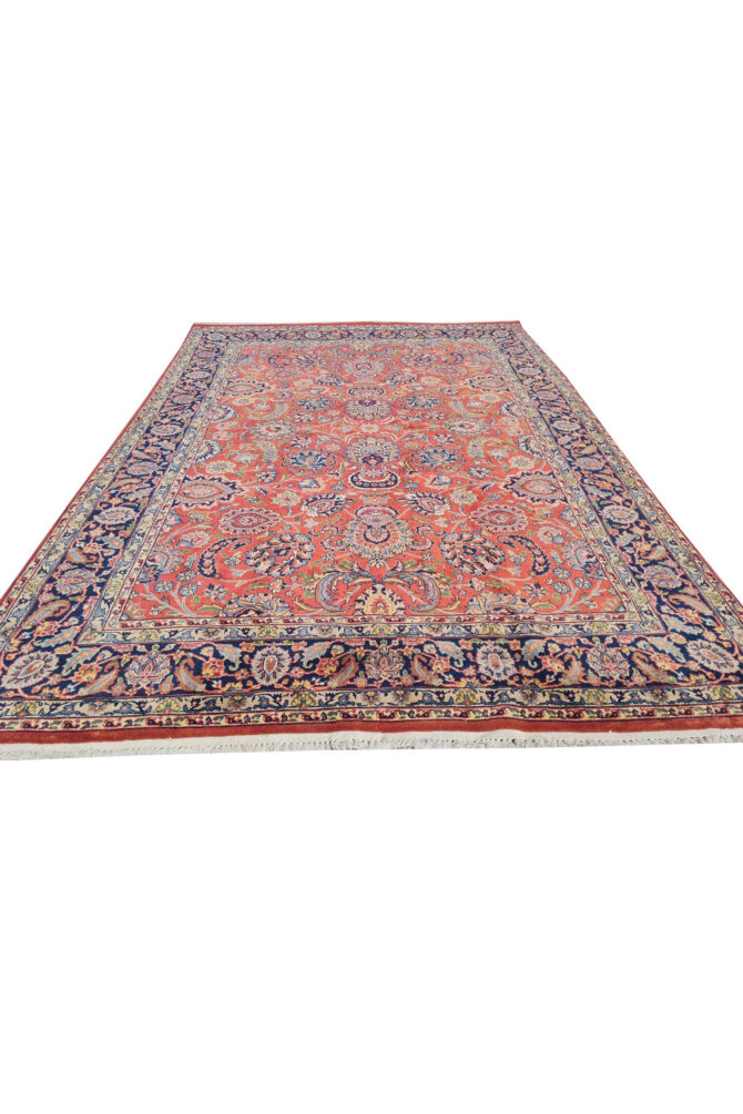 Authentic Hand Knotted Vintage Hareez Wool Area Rug 7.11 x 5.5 Ft (1486 Ger-4) - Image 2