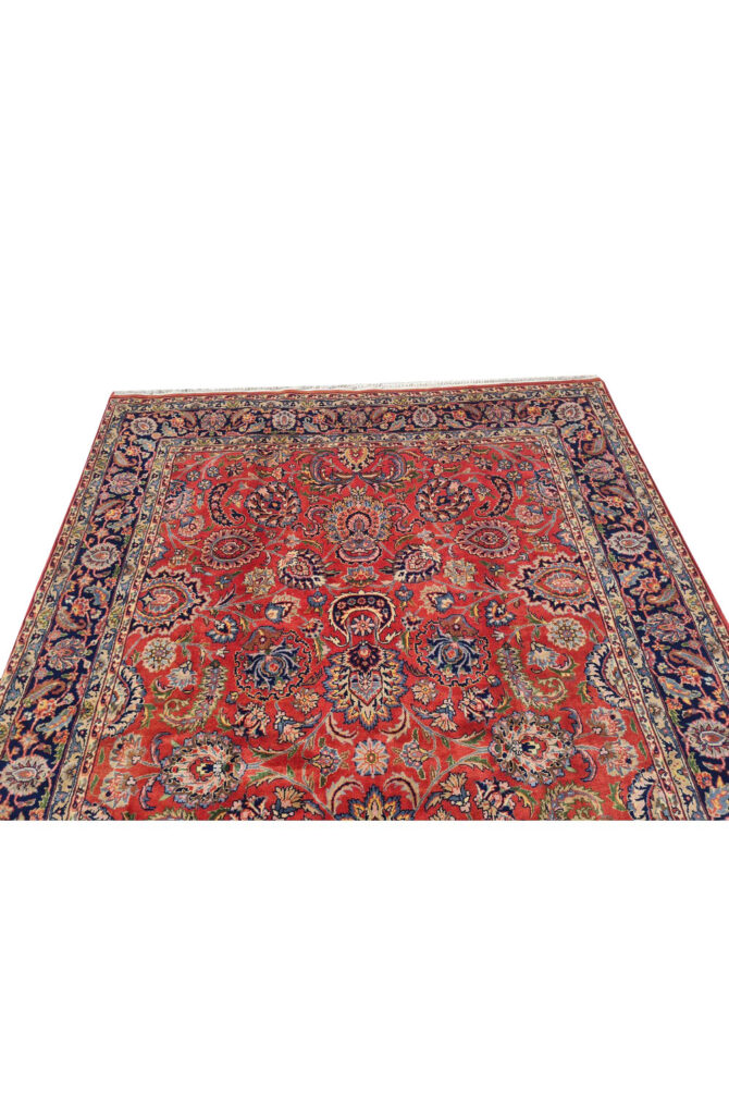 Authentic Hand Knotted Vintage Hareez Wool Area Rug 7.11 x 5.5 Ft (1486 Ger-4) - Image 7