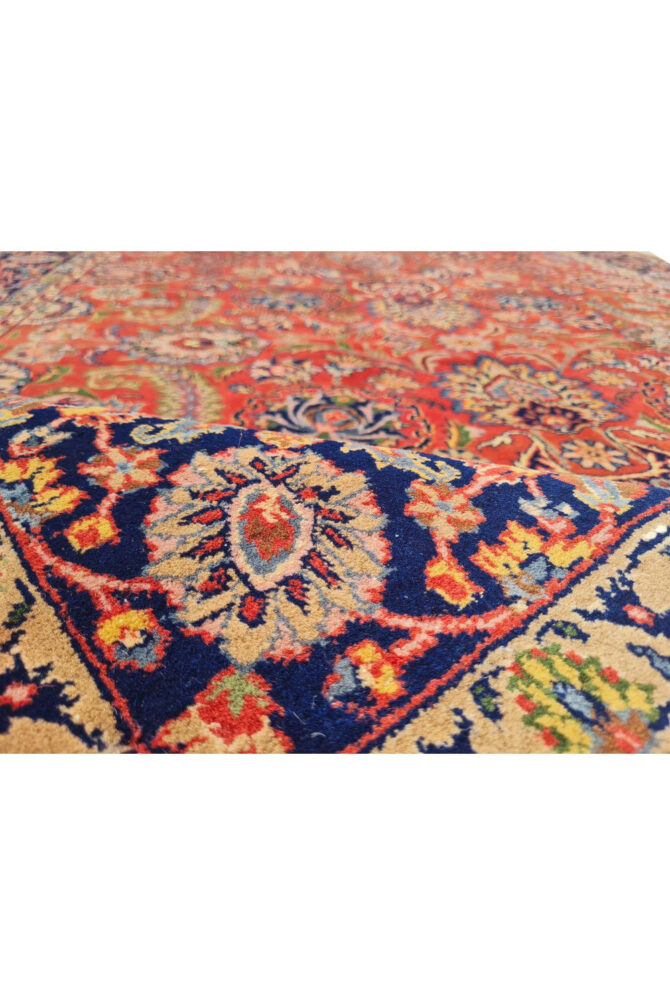 Authentic Hand Knotted Vintage Hareez Wool Area Rug 7.11 x 5.5 Ft (1486 Ger-4) - Image 8
