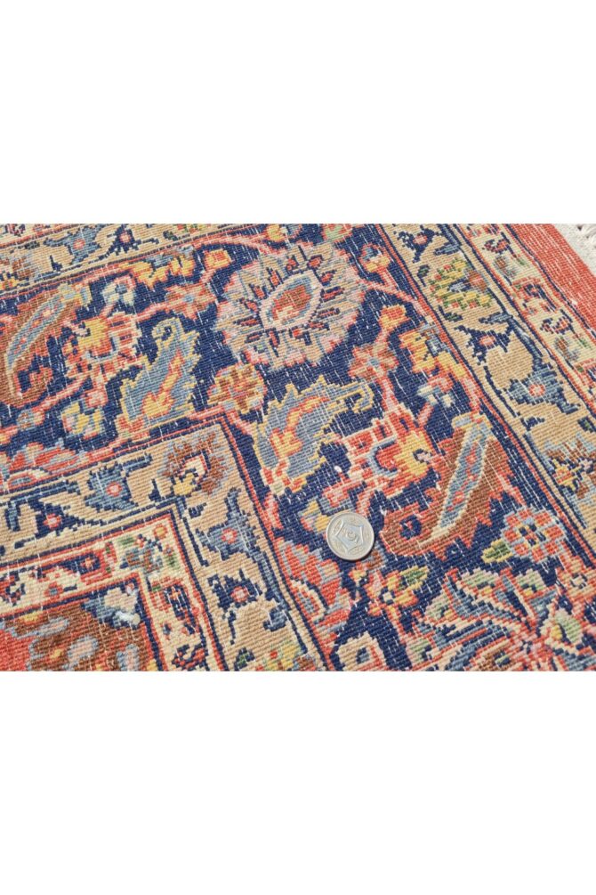 Authentic Hand Knotted Vintage Hareez Wool Area Rug 7.11 x 5.5 Ft (1486 Ger-4) - Image 9
