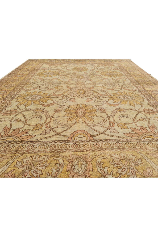 Authentic Hand Knotted Vintage Afghan Chobi Wool Area Rug 9.11 x 8.1 Ft (1497 Ger-4) - Image 8