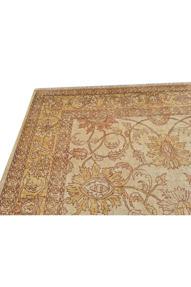 Authentic Hand Knotted Vintage Afghan Chobi Wool Area Rug 9.11 x 8.1 Ft (1497 Ger-4) - Image 10