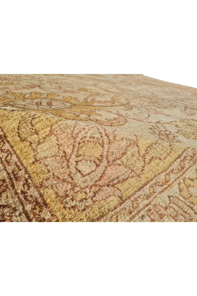 Authentic Hand Knotted Vintage Afghan Chobi Wool Area Rug 9.11 x 8.1 Ft (1497 Ger-4) - Image 12