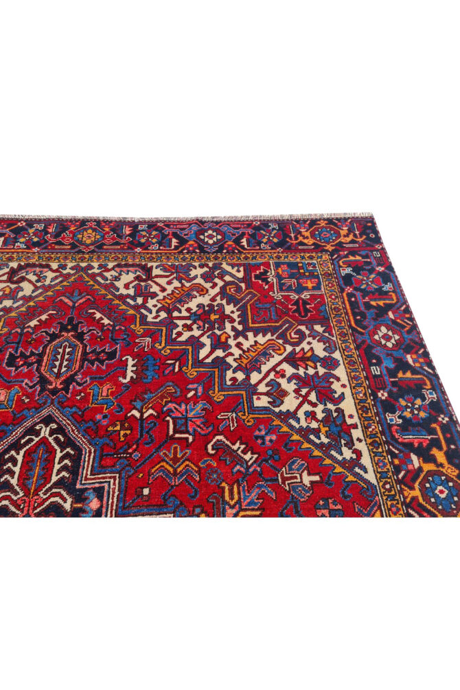 Authentic Hand Knotted Vintage Hareez Wool Area Rug 10.0 x 7.10 Ft (1499 Ger-4) - Image 11