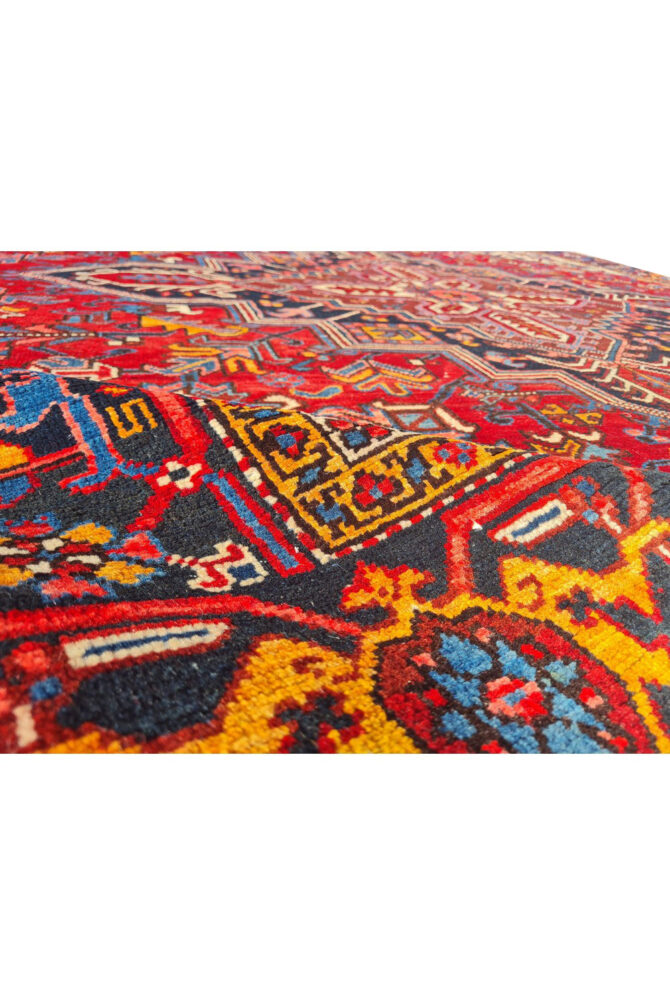 Authentic Hand Knotted Vintage Hareez Wool Area Rug 10.0 x 7.10 Ft (1499 Ger-4) - Image 12
