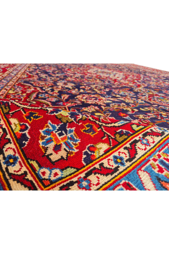 Authentic Hand Knotted Vintage Qashoun Wool Area Rug 11.10 x 7.10 Ft (1500 Ger-4) - Image 11