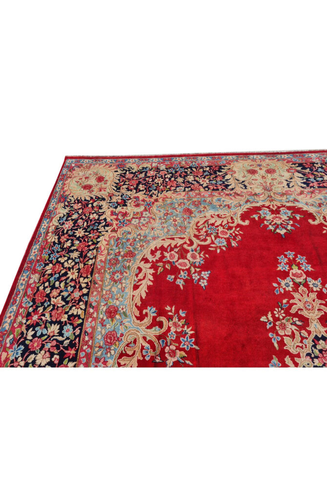 Authentic Hand Knotted Vintage Qirmoun Wool Area Rug 12.5 x 9.10 Ft (1504 Ger-4) - Image 9
