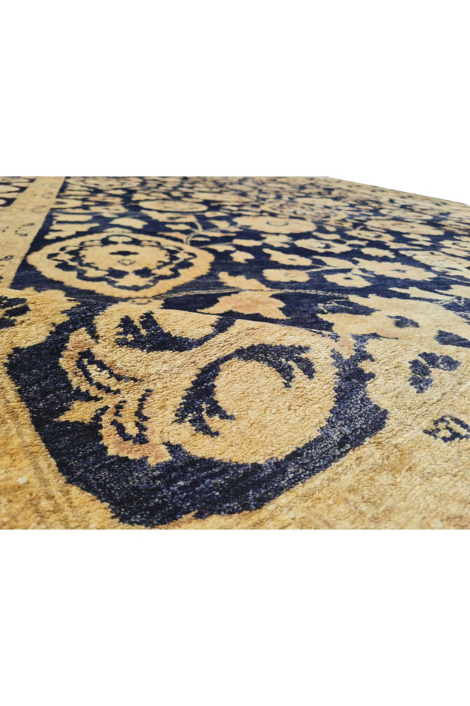 Authentic Hand Knotted Vintage Afghan Chobi Wool Area Rug 11.5 x 8.4 Ft (1520 Ger-4) - Image 11