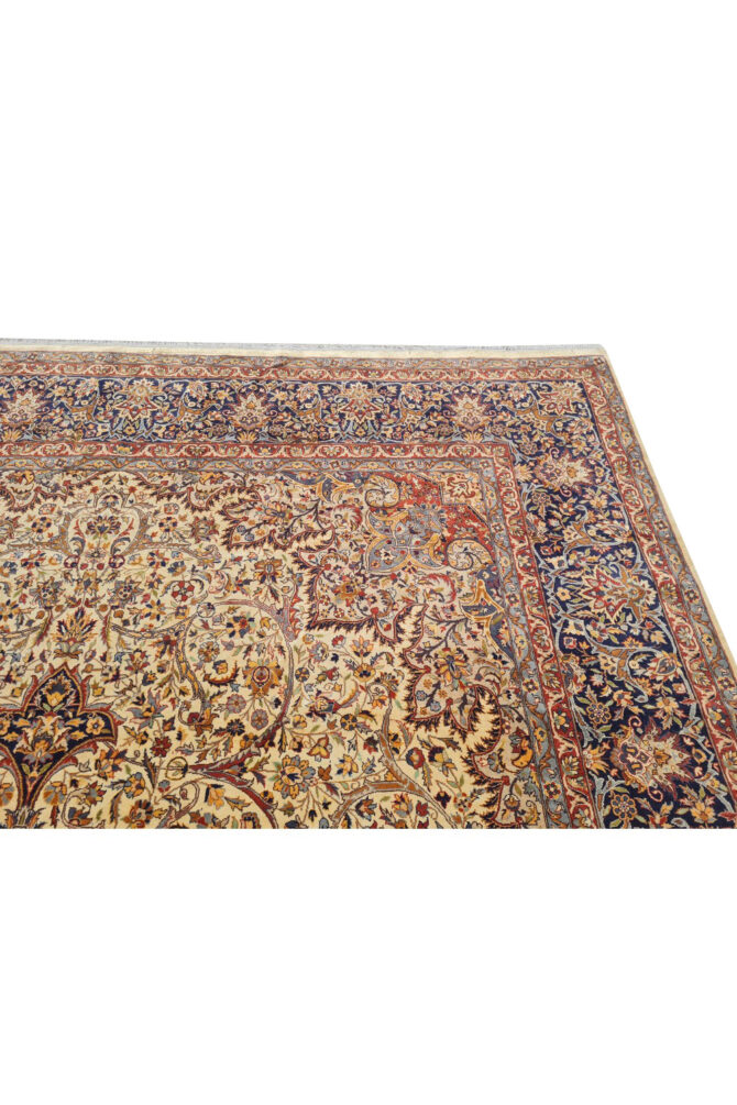 Authentic Hand Knotted Vintage Double knot Wool Area Rug 12.3 x 9.0 Ft (1521 Ger-4) - Image 10