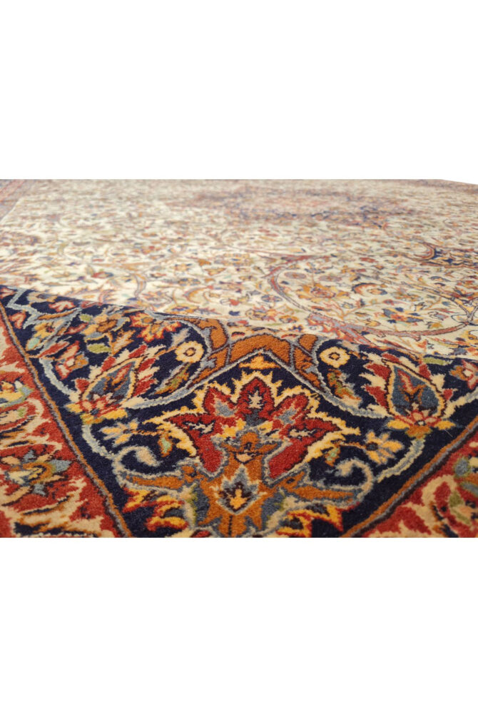 Authentic Hand Knotted Vintage Double knot Wool Area Rug 12.3 x 9.0 Ft (1521 Ger-4) - Image 11